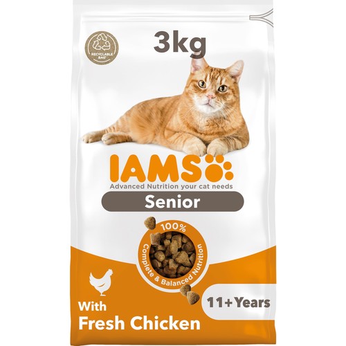 Iams senior dry cat food - senior,