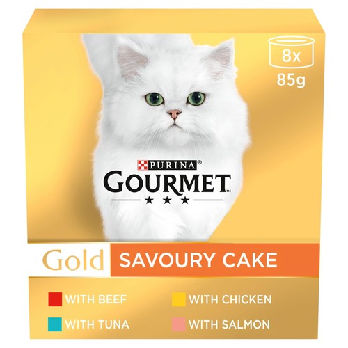 Gourmet gold savoury cake - gold, meat